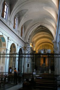 Interior of the church of Trinita