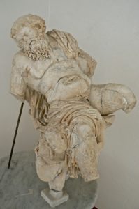 Tunisia: Carthage Museum - famous statue of Silenus